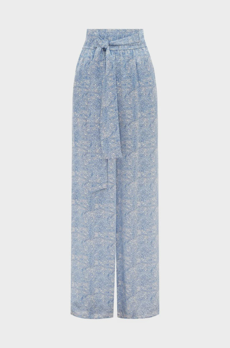 Ocean High Waist Silk Pant