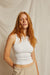 Gigi High Neck Ribbed Tank