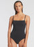 Minimal Tank Onepiece - Black Rib