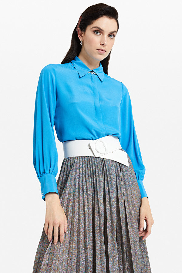 Look Lurex Pleated Skirt BOH ME LUXE