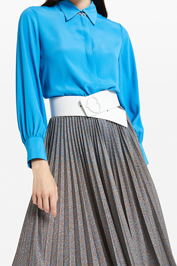 Look Lurex Pleated Skirt BOH ME LUXE