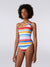 One Shoulder Zigzag Onepiece