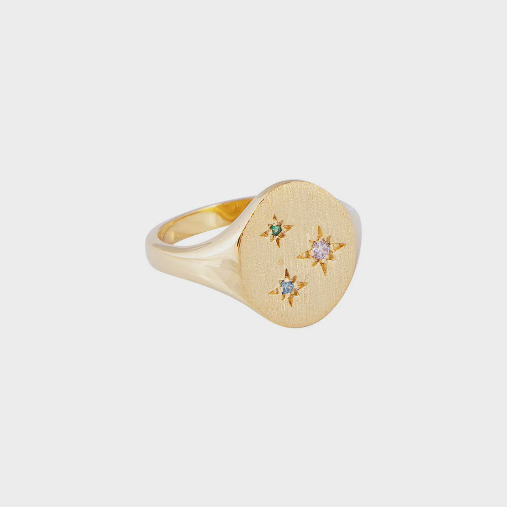 Starburst Signet Ring
