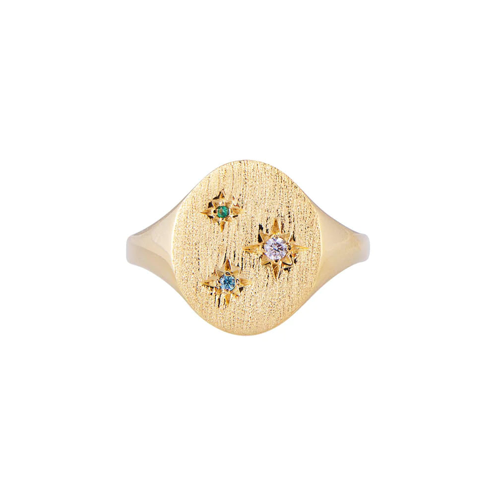Starburst Signet Ring