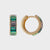 Green Ombre Midi Hoops