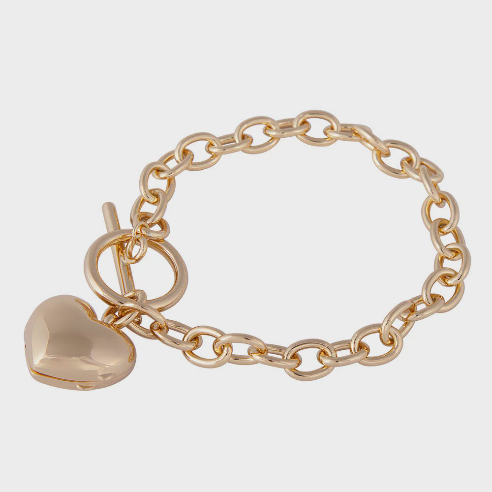 Gold Locket Bracelet
