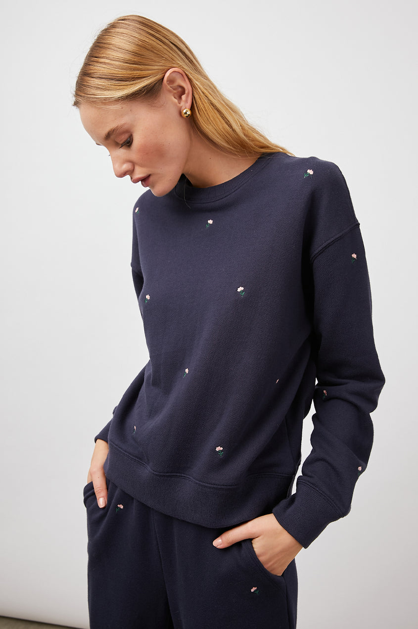 Ramonia Navy Buds Sweatshirt