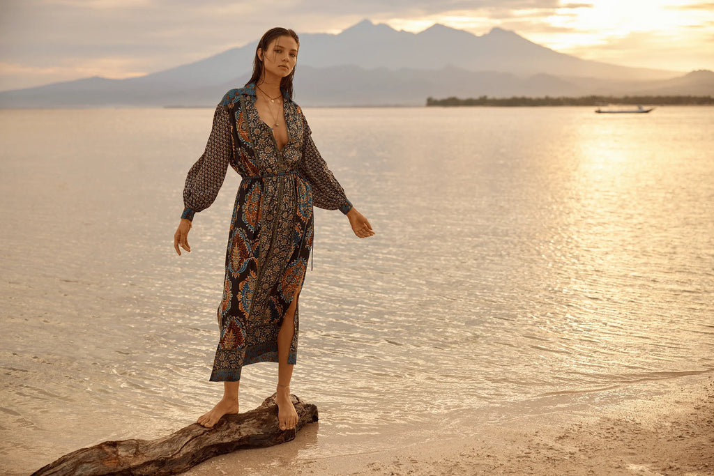 Rhea Maxi Smock Dress