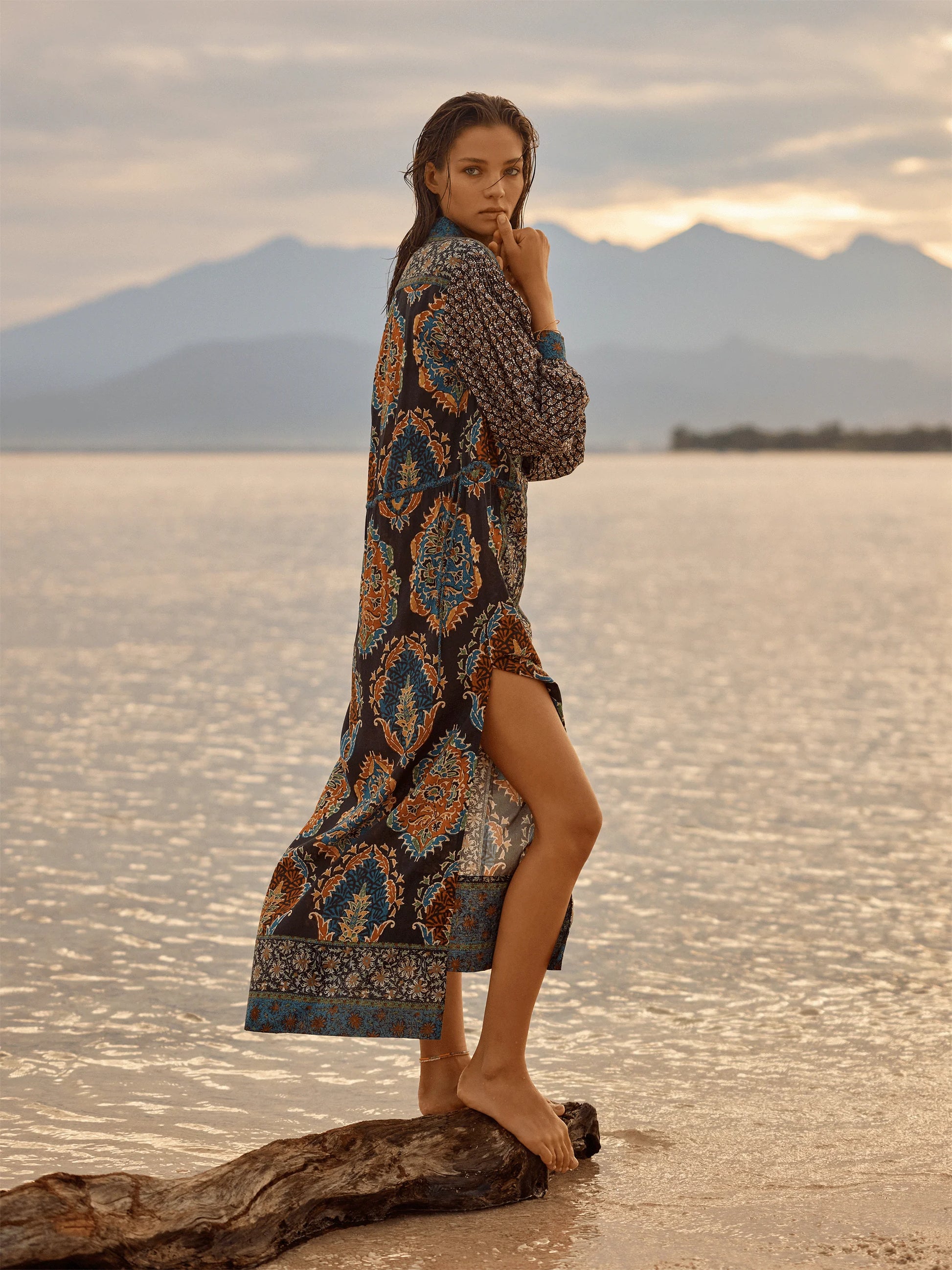 Rhea Maxi Smock Dress