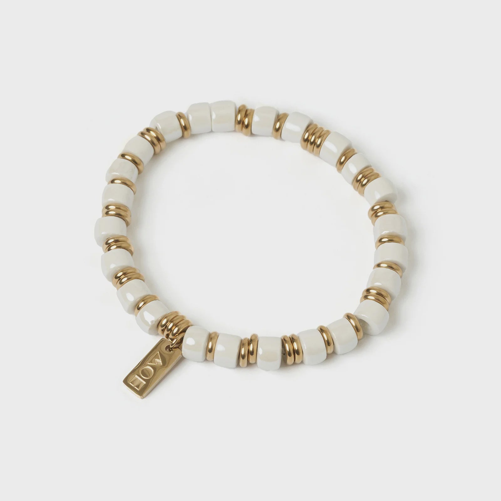 Skylar Ceramic and Gold Bracelet