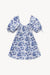 Mini Faye Dress - Blue Toile