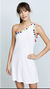 Pom pom one shoulder dress