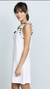 Pom pom one shoulder dress