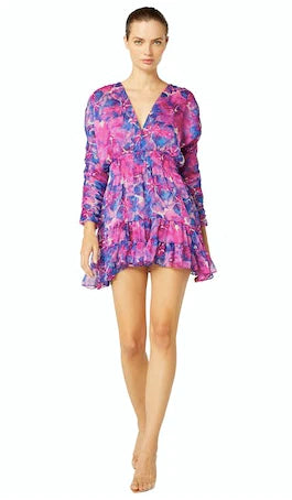 Chiara Dress Watercolour Blues