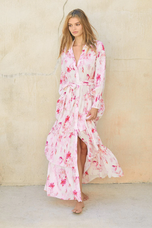 Abigail Abstract Rose Dress