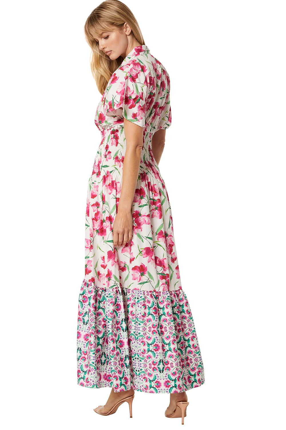 Carolina Dress - Fuschia Floral