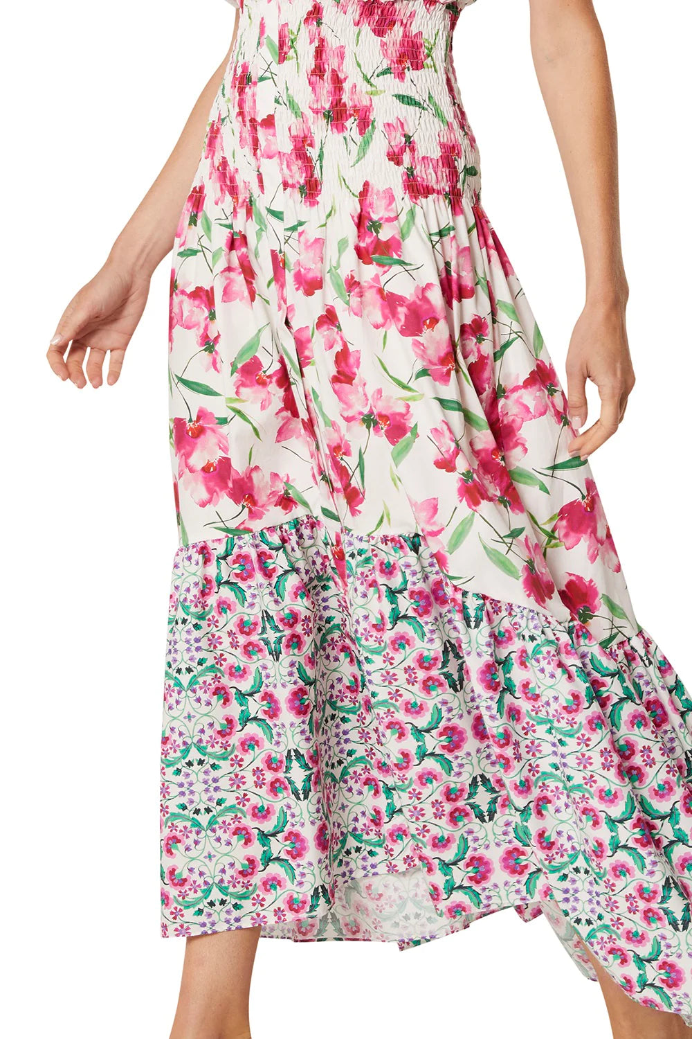 Carolina Dress - Fuschia Floral
