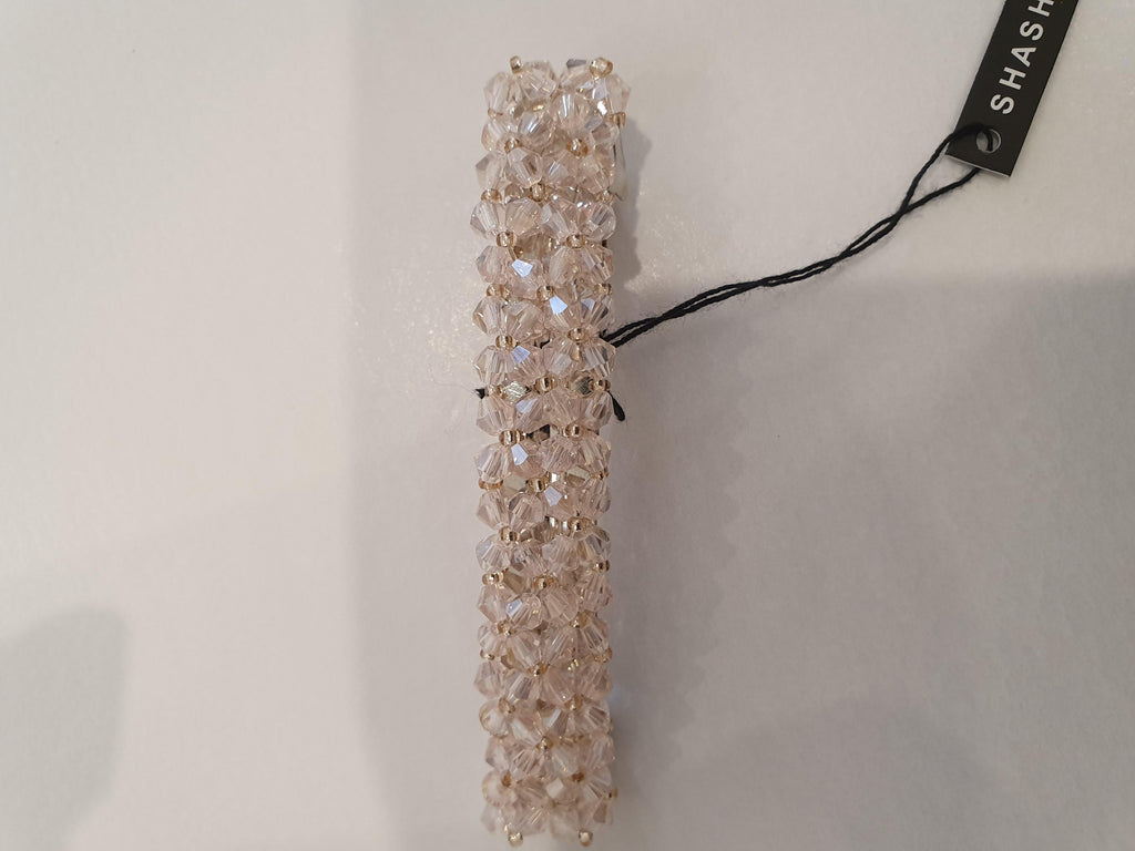 Pink Crystal Barrette