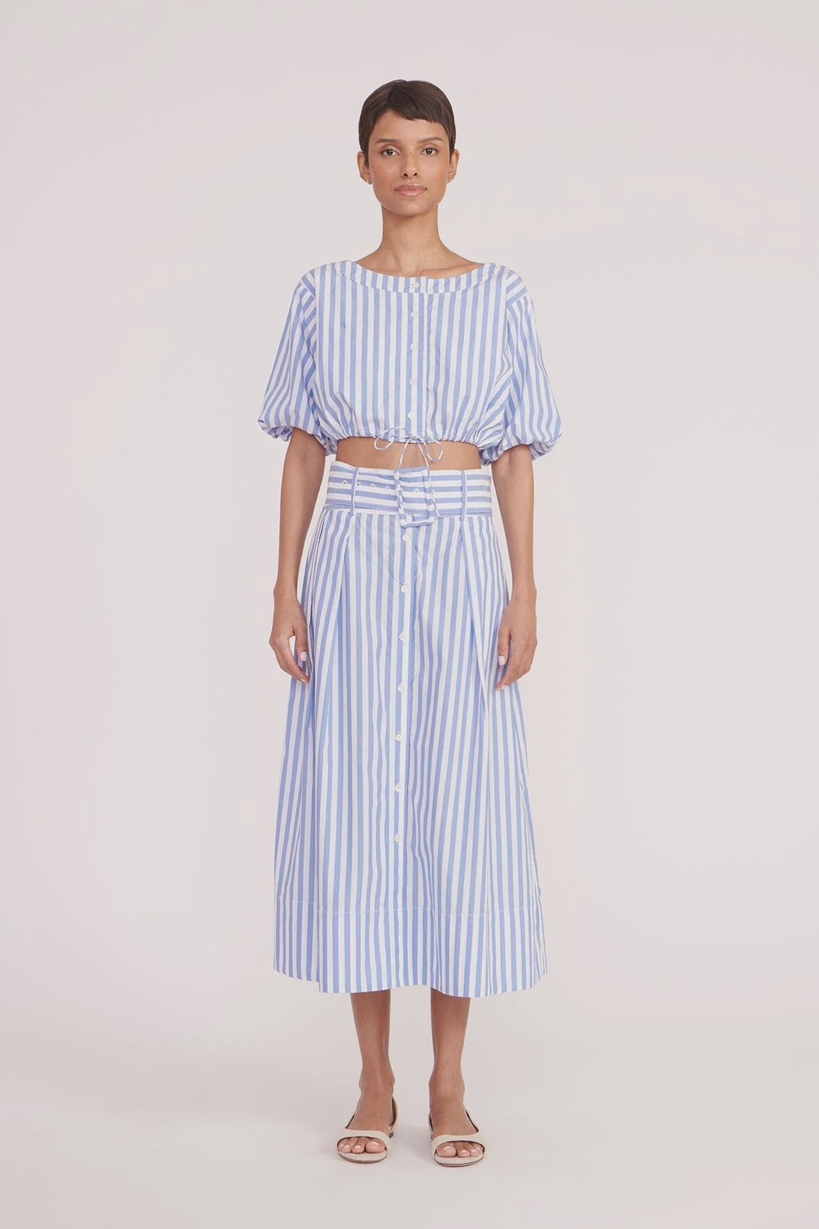 Kingsley Skirt in Sea Stripe