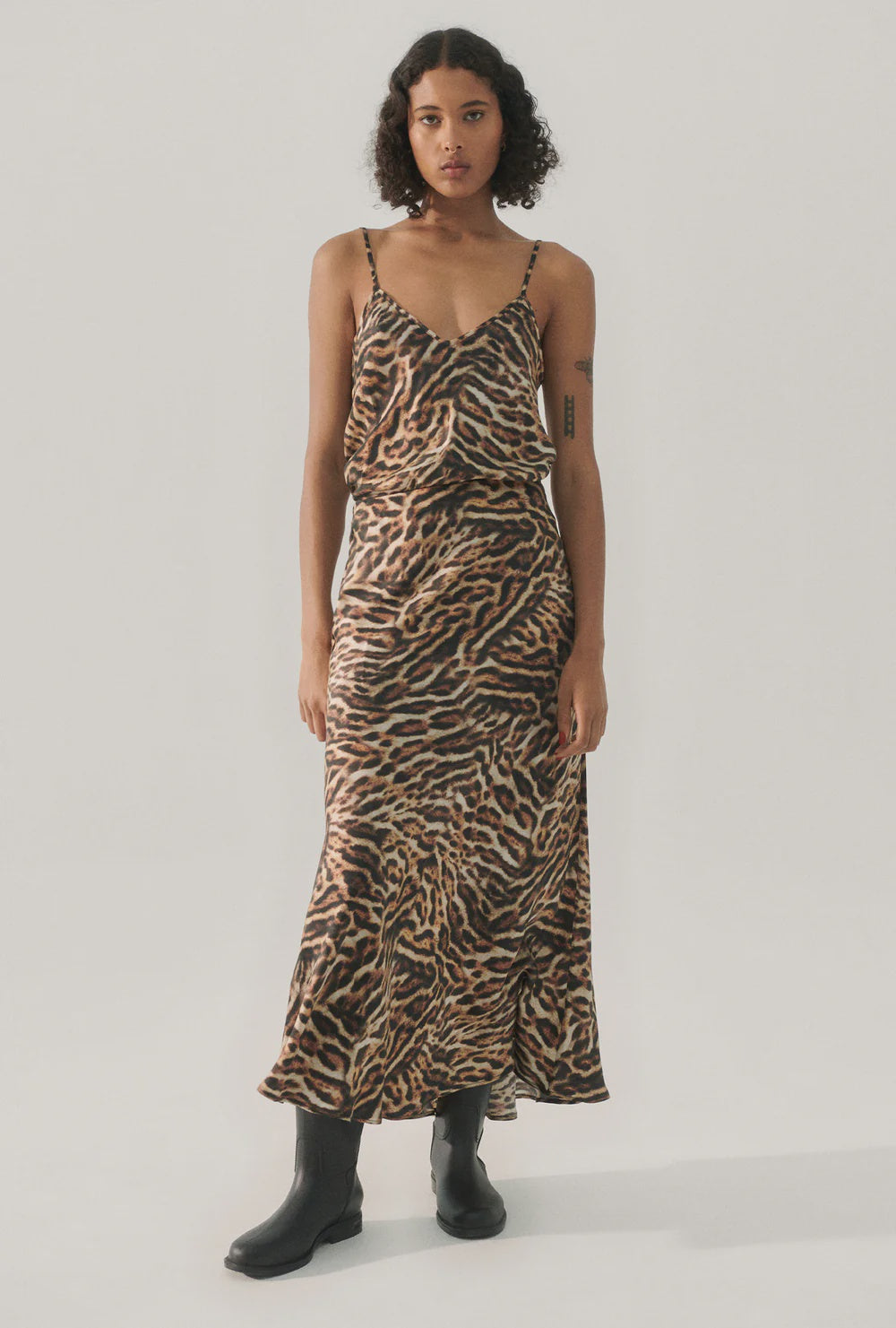 Bias Cut Cami Leopard