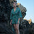 Dawn Green Print Short