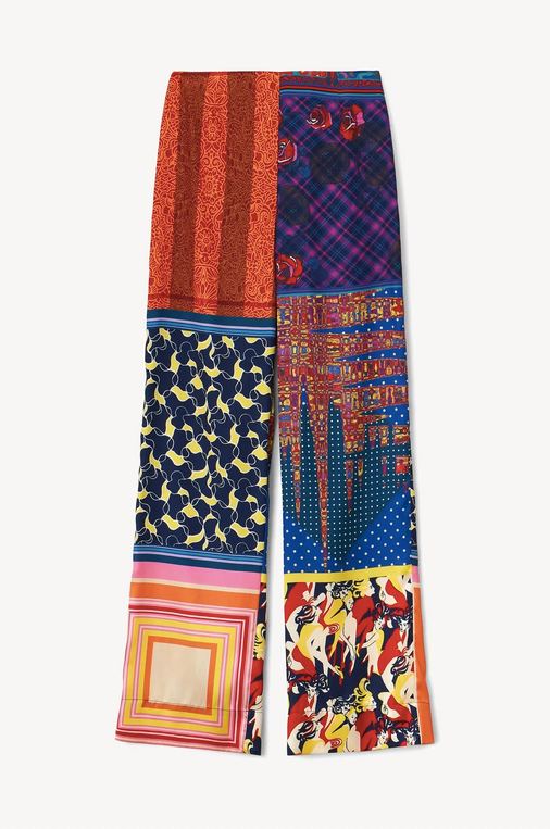 Oscar Patchwork Foulard Pant